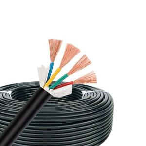 China 3 Core Multi Cord 0.75mm 1.5mm 2.5mm 4mm Rvv Cable Electric Wires Flexible Copper Cable factory