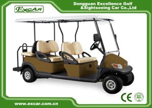 China 4 wheel 6 seats golf car with flip seats 48V Battery Mini Electric Golf Carts factory