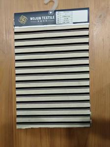China Flat And Smooth And Skin-Friendly Healthy Striped Knit Fabric For T-Shirt factory