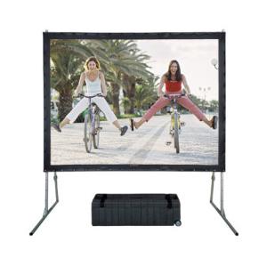 200" Portable mobile projector screen Fast Fold Screens With Front White / Grey