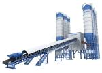90m3 Large Stationary Ready Mix Concrete Plant , Aggregate Cement Batching Plant