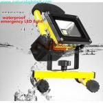 Portable rechargeable solar flood lights led