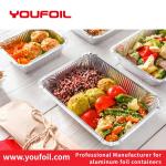 Wrinkle Wall Disposable Aluminum Foil Container For Fast Food