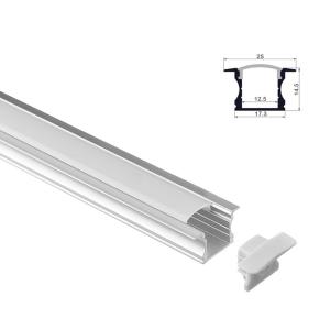China 25X15mm 12.5mm LED Aluminium Profile Easy Installation For Flexible Led Strips factory