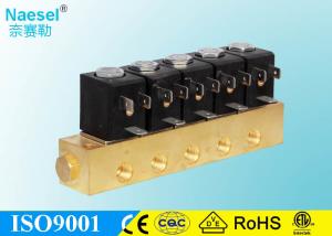 China Multiple Manifold Solenoid Valve 24V / 12V Voltage Female Thread Medium Pressure factory