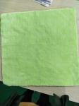 40*40cm Microfiber Green 600gsm Ultrasonic Trimming Coral Fleece Kitchen Towels