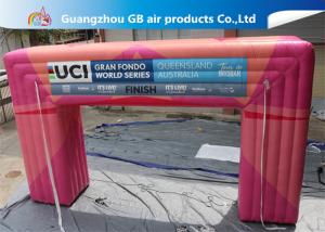 China Customized Pink Square Inflatable Door Archway Make 0.6mm PVC Tarpaulin Airtight factory