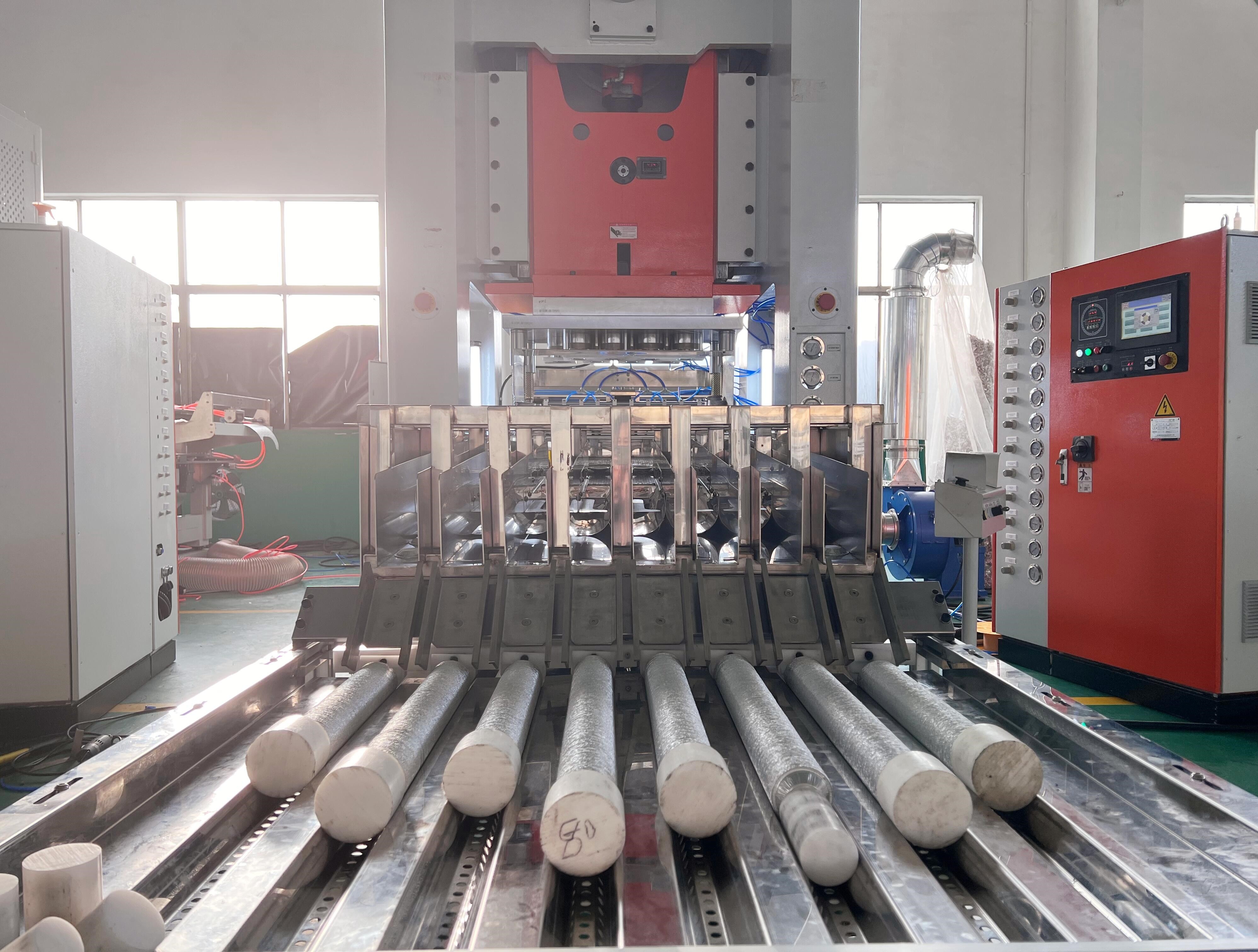 Silver Aluminium Foil Container Cake Cup Vibrate Making Machine For Electronic Packaging Industry