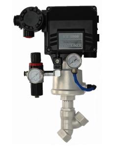 China Aluminum Angle Seat Valve Orifice Electropneumatic Positioner factory