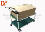 Hand Pushed Tote Cart Aluminium Profile Cold Welded Pipe 28mm Diameter