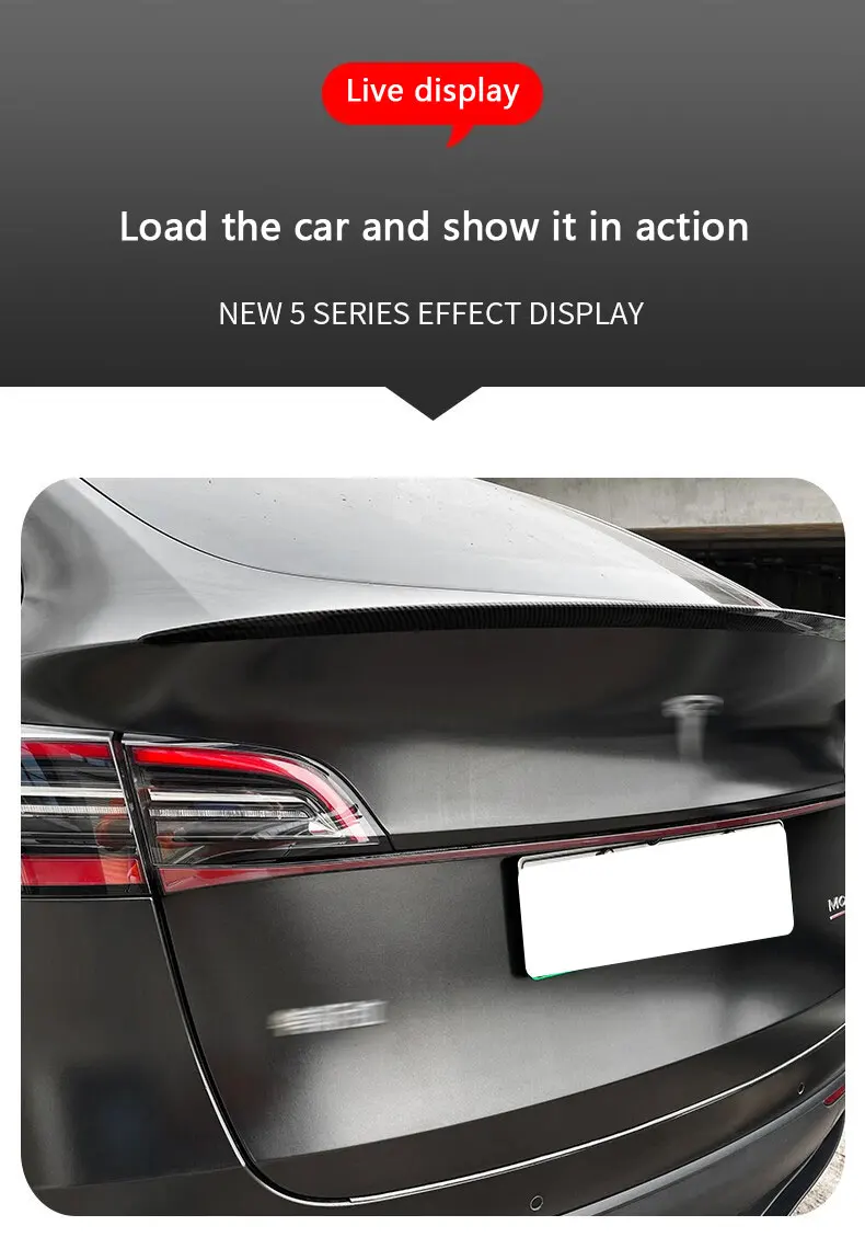 For Tesla Model Y 3 Through Taillight Dynamic Rear Tail Light Strip Upgrade And Modification Decoration M3 Y