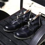 Burnished Finishing Mens Leather Dress Shoes Lace - Up Handmade Italian Leather