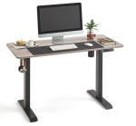 Ergonomic Office Standing Desk Black Metal Electric Table Height Adjustable