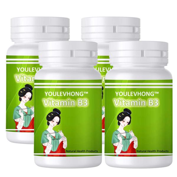 Vitamin B3 Supplement For Skin Capsules 500mg 100 Count Immune System Strong