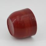 400g Red PET Body Scrub Jar Bowl Shape 500ml Plastic Jar