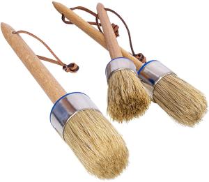 China 3 Pcs Chalk Paint Brush Natural Bristle Painting For Furniture factory