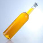Customized Logo Glass Bottle for 750ml Long Neck Clear Flint Gin Rum Champagne