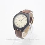 charm wood watches with your logo , leather wood wristwatches oem ,wholesale in