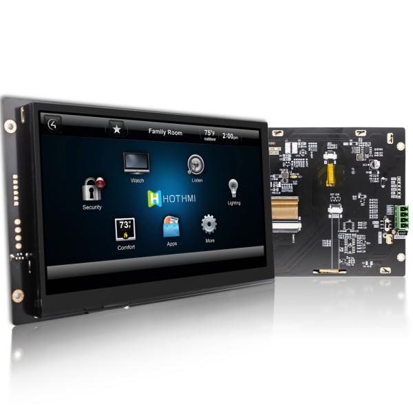 China 7.0 inch 800x480 UART TFT smart serial screen with capacitive touch panel factory