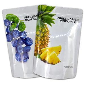 China Glossy Stand Up Zipper Pouch For Freeze Dried Fruit Packaging Bag Print Food PE Heat Seal Digital Printing Cake Bag Retort Pouch on sale
