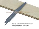 Recip Saw Blade Bimetal Flex 6" 150mm 6/12T Progressive Efficient for Wood &