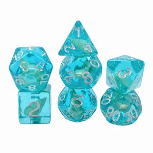 China conch resin board game dice set dnd dice factory