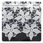 Five-Petal Flower Embroidered Lace Fabric for garment/ladies dress/wedding dress