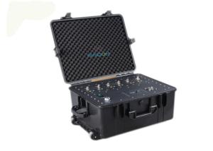 China VHF UHF Manpack Jammer High Power 300W 6 Bands VSWR Protection For Walkie Talkie factory