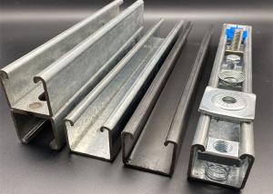 China OEM Pre Galvanized Unistrut Strut C Channel HDG Q235 HVAC System factory