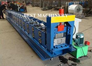 China 6 Inch Roofing Rain Gutter Roll Forming Machine PLC Control Cutting factory