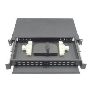 China 1U 24 Port FTTx SC LC Fiber Optic Enclosure Rack Mount LC Duplex factory