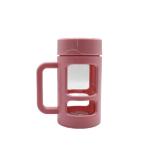 Office Insulated Thermos Personalized Glass Cup 480ml Heat Resistant