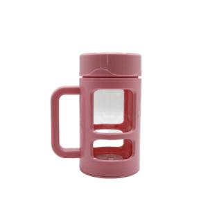China Office Insulated Thermos Personalized Glass Cup 480ml Heat Resistant factory