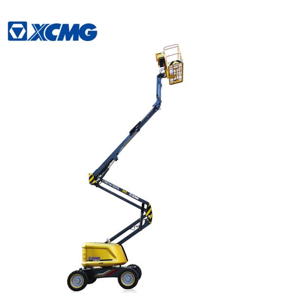 14m Electrical Articulated Aerial Work Platform , Yellow Extensible Boom Platforms