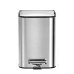 3L 5L Stainless Steel Bathroom Pedal Trash Can Household Waste Bin Soft Close