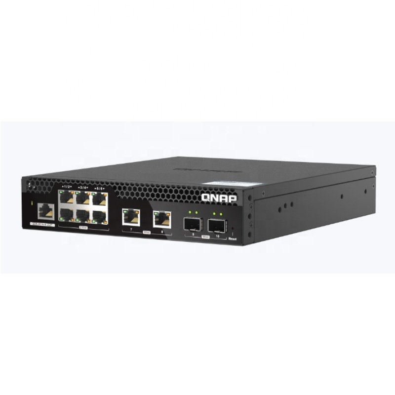 QSW-M2106R-2S2T 6x2.5GbE RJ45 Port 2x10GbE RJ45 Port 2x10GbE SFP Optical Port L2 Web-based NMS Switch
