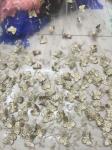 French 3D Butterfly Wedding Net Lace Fabric , Fashion Bridal Lace Fabric 125 cm