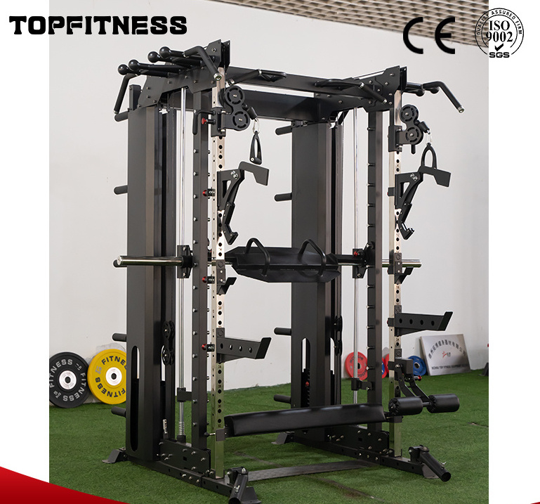 Multi Function Home Use Smith Machine with Weight Stack Wholesale Fitness Equipment