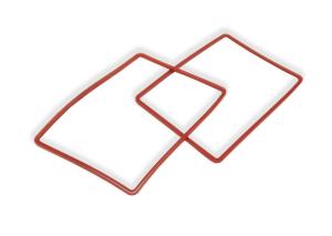 China Custom Molded Silicone Rubber Gasket , Square Rubber Seal Anti Aging Watertight factory