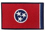 Eco Friendly Embroidery Tennessee Country Flag Patches 7.5cm Length