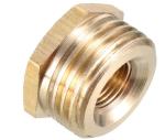 1/2'' PT Male X 1/8'' PT Female Brass Stopcock Valves Hex Bushing Adapter