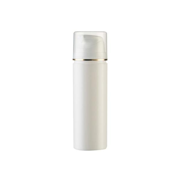 Wholesale Plastic PP Airless Bottle with UV Golden Ring and 15ml-200ml Capacity for Cosmetic Applications
