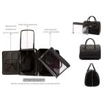Zipper Closure Travel PU Makeup Storage Bag For Women