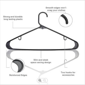 China Durable Plastic Tubular Adult Shirt Suit Hanger for Drying Clothes factory