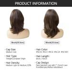 Jewish Wigs Brown Injection Silk Top Kosher Lace Front Jewish Wigs New Glueless