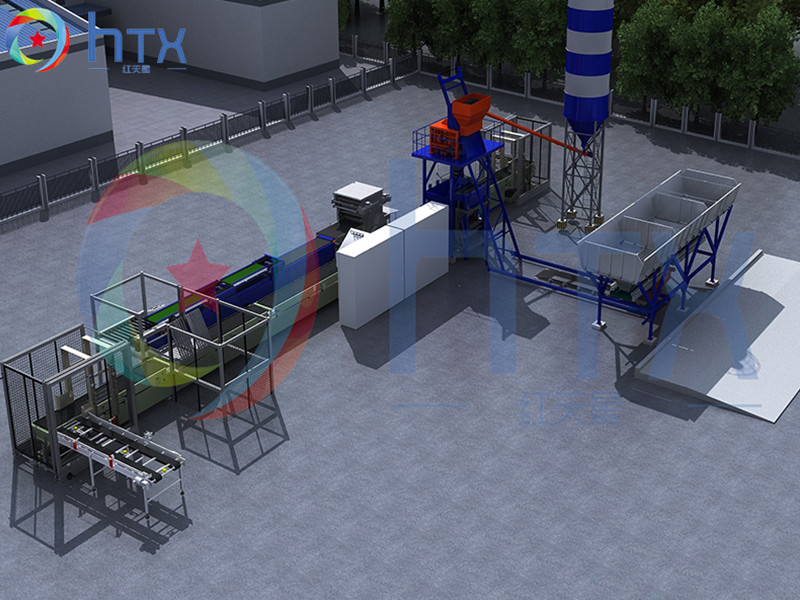 Construction Artificial Stone Production Line Wet Dosing Machine Automatic Demoulding