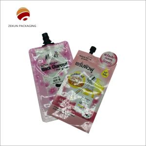 China Puncture Resistance Liquid Spout Bags PET/OPP/AL Up To 10 Colors factory