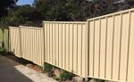 1.8m high x 2.37m wide colorbond steel fencing panels