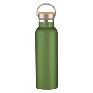 China Vacuum Insulated Stainless Steel Flask Bottle 21OZ With Bamboo Lid Unbreakable factory