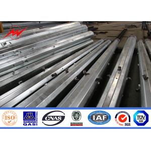 China High Voltage Overhead Line Hot Dip Galvanized 36m Steel Utility Poles With Bitumen on sale
